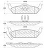 Centric Parts CTEK Ceramic Brake Pads, 103.10120 103.10120